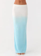 Deep Sea Kiss Maxi Skirt - Blue Ombre