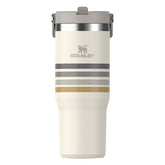 Stanley The 30oz IceFlow Flip Straw Tumbler in Cream Ash Stripe