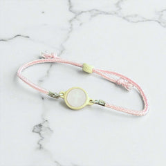 Tap To Pray Lotus Adjustable String Bracelet