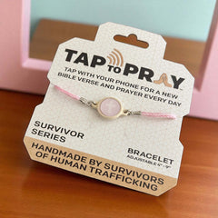 Tap To Pray Lotus Adjustable String Bracelet