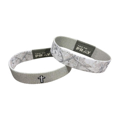 Tap To Pray Wristband in Forest Camo Drift