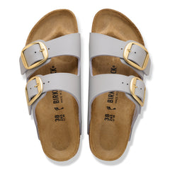 Women's Arizona Birko-Flor Big Buckle Sandals in Stone Coin