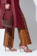 AZALEA WANG AMENRA SNAKE SANDAL HEEL