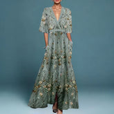 Jill™ | Elegant Maxi Dress with Floral Pattern