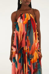 Multicolor Atlantic Rainforest Sleeveless Maxi Dress