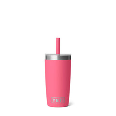 YETI Tropical Pink Rambler 10oz Tumbler with Silicone Straw