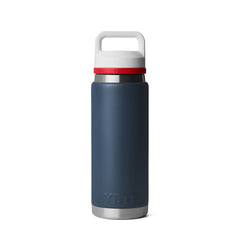 YETI Red. White. Navy Rambler 26oz Chug Bottle