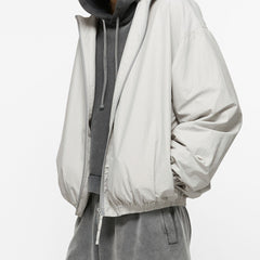 Acne Studios Men's And Women's Fashion Casual High-neck Zipper Embroidered Logo Long-sleeve Trench Coat Jacket #78512