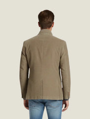 Men's Tailored Blazer – Notched Lapel Design with Front Button Closure