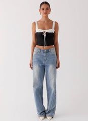 Ryder Bustier Top - Black