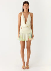 Blushing Bloom Mini Skirt - Spring Meadow