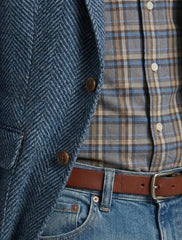 Men's Tailored Blazer – Notched Lapel Design with Front Button Closure