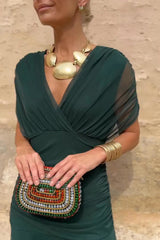 Alison™ | Elegant V-neck Fantasy Party Maxi Dress