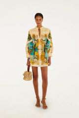 Sand Royal Sea Smocked Mini Dress