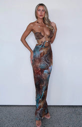 The Empress Maxi Dress Ophidian Feather