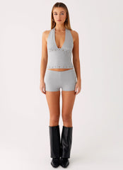 Roxy Mini Shorts - Grey