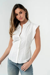 Pablo Button Up in White