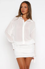 You'll Remember Me Mini Dress White