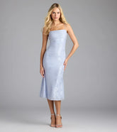 Chic Masterpiece Low Back Lace Midi Dress
