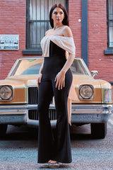 Symphony Jumpsuits- Satin Contrast Jumpsuit