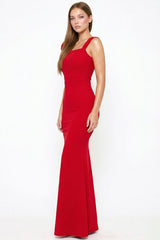 Symphony Dress - Layered Ruffle On One Shoulder Maxi Dress