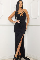 Wired Bust Criss Cross Maxi Dress