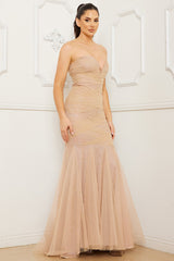 Symphony Dress - Shimmer Mesh Mermaid Maxi Dress
