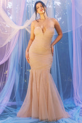 Symphony Dress - Shimmer Mesh Mermaid Maxi Dress