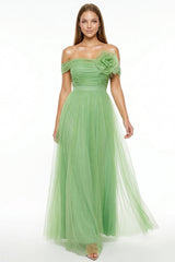 Glitter Mesh Tube Top Maxi Dress