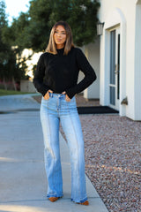 Chunky Black Mock Neck Sweater - FINAL SALE