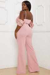 Symphony Jumpsuit - Sequin Off The Shoulder Plus Size Jumpsuit