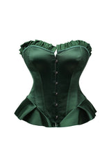 Black Satin Strapless Corset Top
