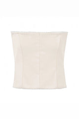 Apricot Embroidered Corset Top