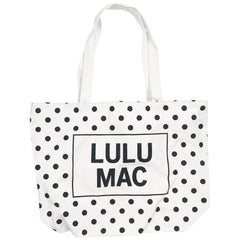 Lulu Mac Polka Dot Canvas Tote Bag