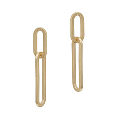 Matte Chain Link Earrings