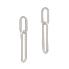 Matte Chain Link Earrings
