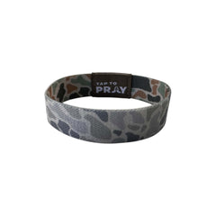 Tap To Pray Wristband in Classic Sage River Rock Camo