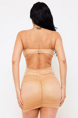 Symphony Dress - Metallic Micro Mini Dress