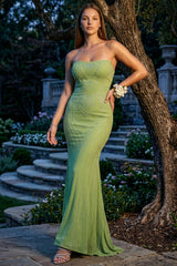 Symphony Dress - Patterned Rhinestone Maxi Dress