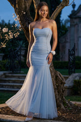 Symphony Dress - Overlay Mesh Mermaid Maxi Dress