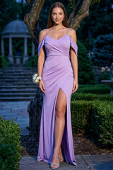 Symphony Dress - Glitter On Silky Satin Fabric Maxi Dress