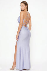 Rhinestone Mermaid Maxi Dress