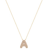 Initial Diamond Bubble Necklace