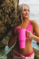 HydroJug Traveler 40 oz Tumbler in Razzle | PINK-840494420539