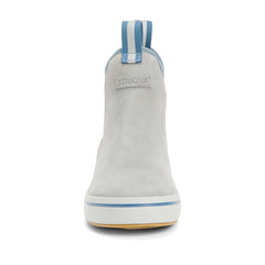 Women's 6 Inch Leather Ankle Deck Boot in Gray