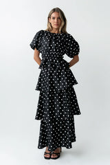 Terri Polka Dot Peplum Top FINAL SALE