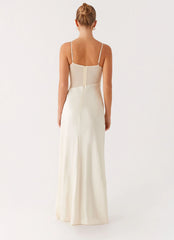 Rising Sun Maxi Dress - Off White