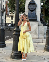 Caroline | Women's Wedding Guest Embellished V-Neck Dress