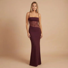 Alessandra Mesh Maxi Dress