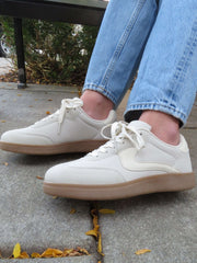 Beige Remus Lace Up Sneakers - FINAL SALE